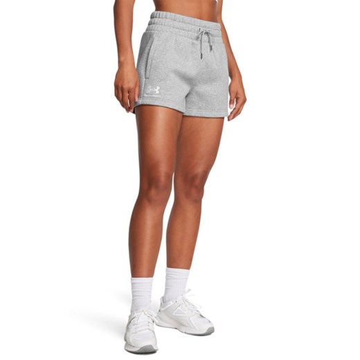 Damskie spodenki dresowe Under Armour UA Icon Fleece Boxer Shorts - szare ze sklepu Sportstylestory.com w kategorii Szorty - zdjęcie 179003013