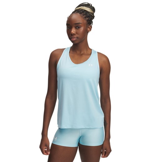 Damska koszulka treningowa Under Armour Vanish Elite Vent SS - czarna ze sklepu Sportstylestory.com w kategorii Bluzki damskie - zdjęcie 179003183