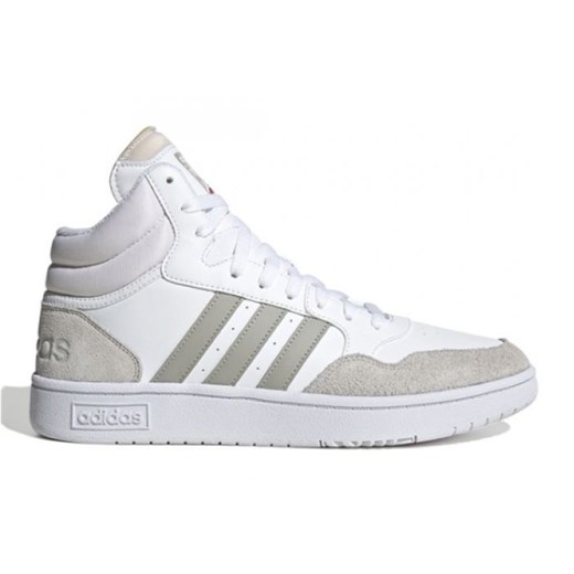 Buty adidas Hoops 3.0 Mid M HP7940 białe ze sklepu ButyModne.pl w kategorii Buty sportowe męskie - zdjęcie 179005341