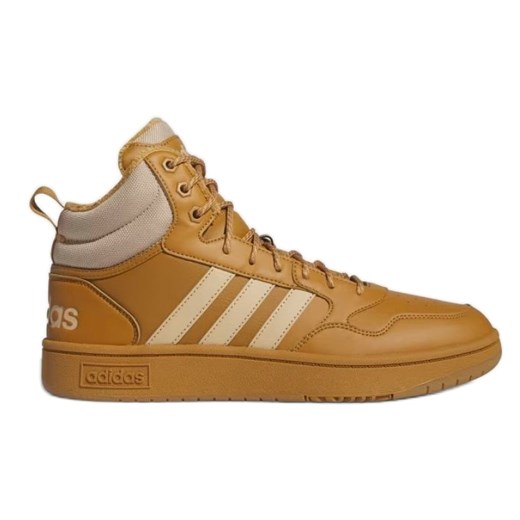 Buty adidas Hoops 3.0 Mid Basketball Wtr M IF2636 brązowe ze sklepu ButyModne.pl w kategorii Buty sportowe męskie - zdjęcie 179005371