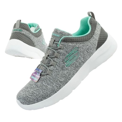 Buty sportowe damskie Skechers płaskie sznurowane na wiosnę