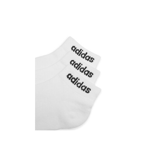 adidas Zestaw 3 par niskich skarpet unisex 3-Pack HT3457 Biały 43_45 MODIVO