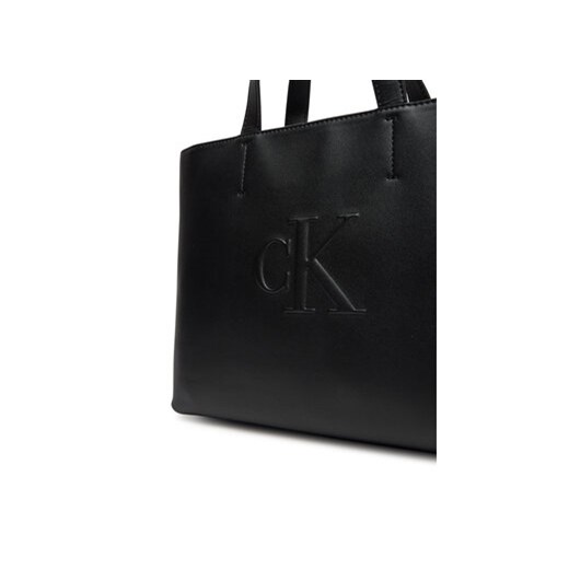Calvin Klein Jeans Torebka Sculpted Mini Ew Tote LV04K3111G Czarny uniwersalny MODIVO
