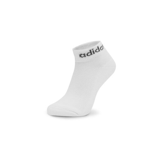 adidas Zestaw 3 par niskich skarpet unisex 3-Pack HT3457 Biały 43_45 MODIVO