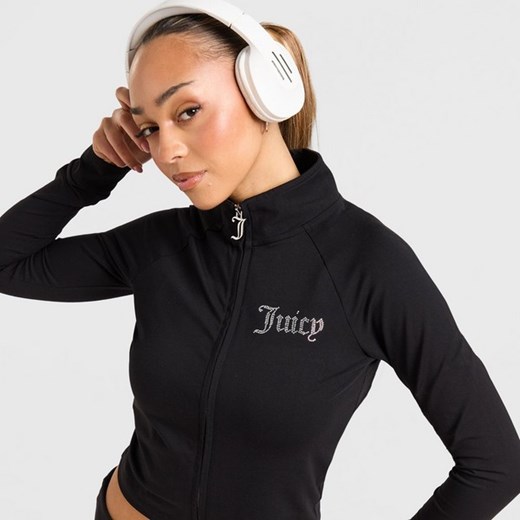 JUICY COUTURE BLUZA ROZPINANA Z KAPTUREM DMNT BLK ze sklepu JD Sports  w kategorii Bluzy damskie - zdjęcie 179009113