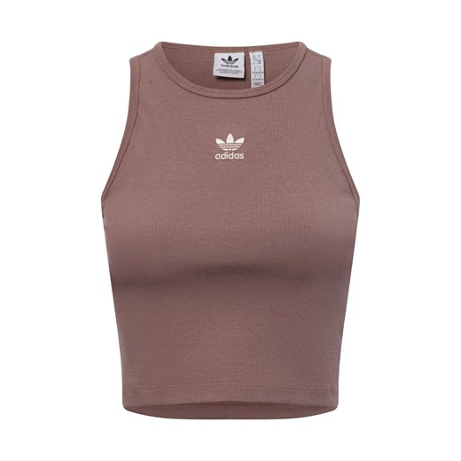 adidas Originals Damski przycięty podkoszulek Kobiety Bawełna błotnisty wypukły wzór tkaniny ze sklepu vangraaf w kategorii Bluzki damskie - zdjęcie 179009191
