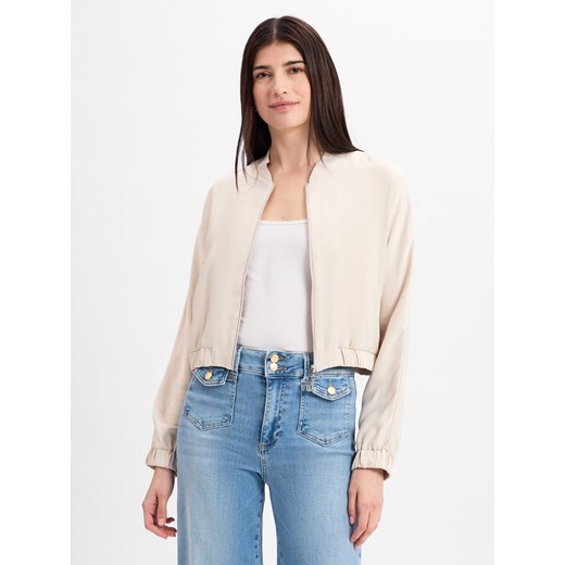 More & More Bluza damska Kobiety wiskoza beżowy jednolity More & More 36 vangraaf