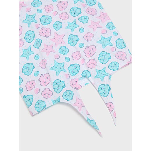 Sinsay - Koszulka z dekoracyjnym wiązaniem - biały Sinsay 98 Sinsay