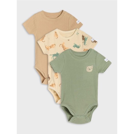 Sinsay - Body 3 pack - zielony ze sklepu Sinsay w kategorii Odzież dla niemowląt - zdjęcie 179010634