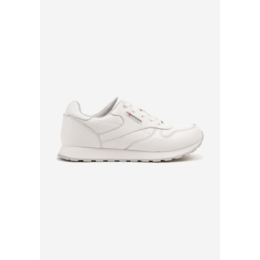 Białe Casualowe Buty Sportowe Sneakersy ze Skóry Naturalnej Revorea ze sklepu born2be.pl w kategorii Buty sportowe męskie - zdjęcie 179011062