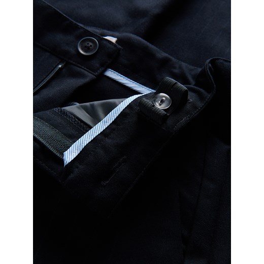 Reserved - Eleganckie spodnie regular - granatowy Reserved 146 (10 lat) Reserved