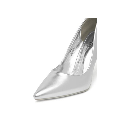 DeeZee czółenka na szpilce białe bez zapięcia 