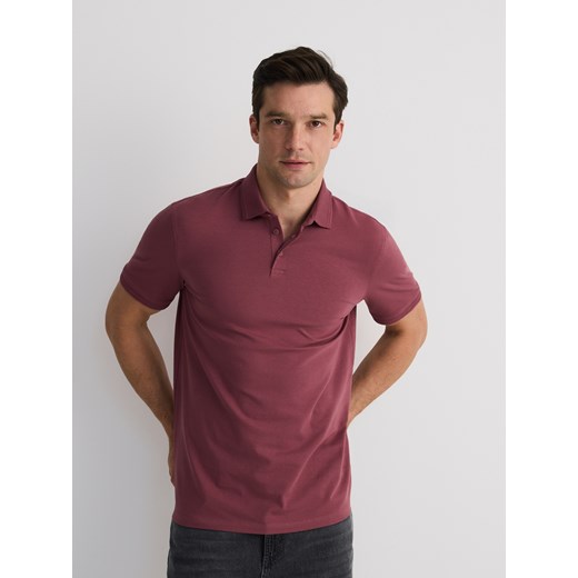 Reserved - Koszulka polo regular - jasnofioletowy ze sklepu Reserved w kategorii T-shirty męskie - zdjęcie 179014870