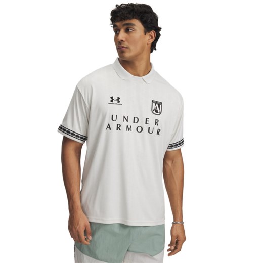 Męska koszulka z nadrukiem Under Armour M\'s 96 Terrace Jsy SS - biała ze sklepu Sportstylestory.com w kategorii T-shirty męskie - zdjęcie 179015371