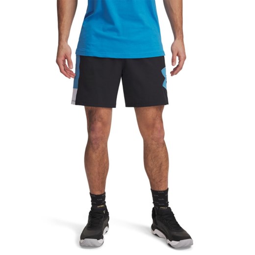 Męskie spodenki do koszykówki Under Armour UA Zone 7\" Woven Short - czarne ze sklepu Sportstylestory.com w kategorii Spodenki męskie - zdjęcie 179015392