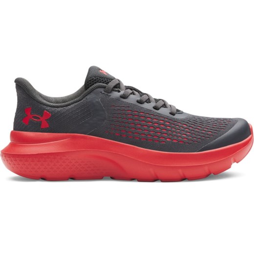 Chłopięce buty do biegania Under Armour UA BPS Rogue 5 AL - szare ze sklepu Sportstylestory.com w kategorii Buty sportowe dziecięce - zdjęcie 179015423