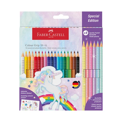 Faber-Castell Kredki (24 szt.) "Colour Grip - Unicorn" Faber-castell onesize promocja Limango Polska