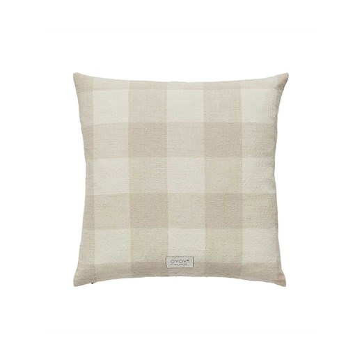 OYOY living design Poszewka &quot;Chess&quot; w kolorze beżowym na poduszkę - 48 x 48 cm ze sklepu Limango Polska w kategorii Poszewki na poduszki - zdjęcie 179016251