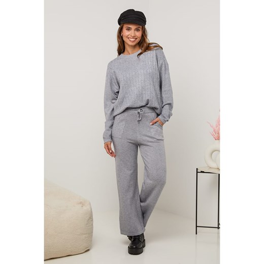 Soft Cashmere 2-częściowy zestaw w kolorze szarym ze sklepu Limango Polska w kategorii Swetry damskie - zdjęcie 179016451