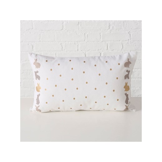 Boltze Poduszka &quot;Tinka&quot; w kolorze szaro-złoto-białym - 50 x 30 cm Boltze onesize Limango Polska wyprzedaż