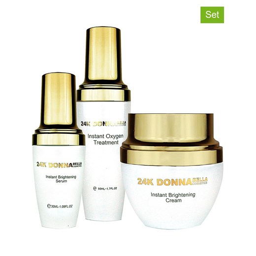 Donna Bella 3-częściowy zestaw "Coffret 24K Brightening" Donna Bella onesize okazja Limango Polska