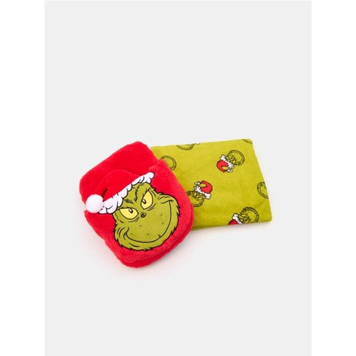 Sinsay - Koc i ocieplacz do stóp Grinch - czerwony ze sklepu Sinsay w kategorii Koce i pledy - zdjęcie 179022160