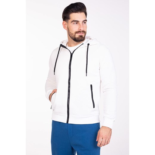 Bluza męska Spaio biała na jesień casual