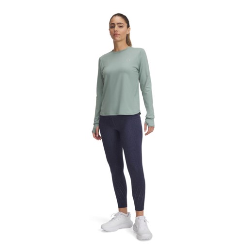 Damskie legginsy do biegania Under Armour UA Launch Elite Prt AnkTight - szare ze sklepu Sportstylestory.com w kategorii Spodnie damskie - zdjęcie 179028211