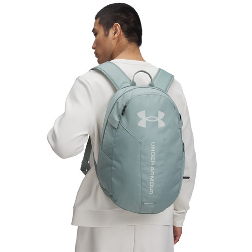 Plecak treningowy uniseks Under Armour UA Hustle Lite Backpack - zielony ze sklepu Sportstylestory.com w kategorii Plecaki - zdjęcie 179028284