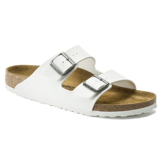Klapki Birkenstock Arizona Bs 0552683 białe ze sklepu ButyModne.pl w kategorii Klapki damskie - zdjęcie 179030214