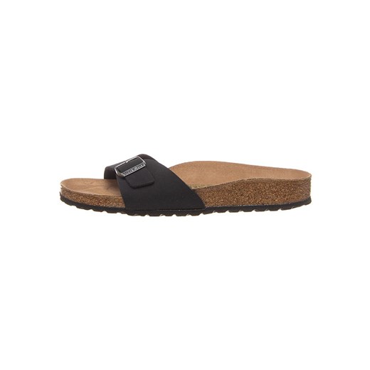 Birkenstock Klapki &quot;Madrid Earthy Vegan&quot; w kolorze czarnym ze sklepu Limango Polska w kategorii Klapki damskie - zdjęcie 179031260