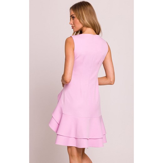 Moe sukienka z falbanami cukierkowy róż M850, Kolor cukierkowy róż, Rozmiar L, MOE ze sklepu Intymna w kategorii Sukienki - zdjęcie 179031863