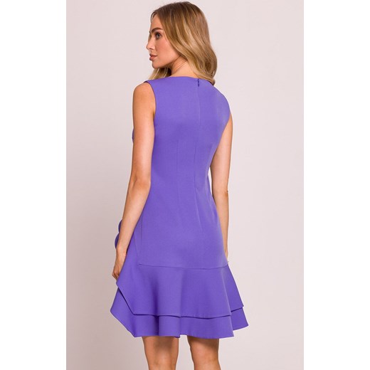 Moe sukienka z falbanami fioletowa M850, Kolor jasny fiolet, Rozmiar L, MOE ze sklepu Intymna w kategorii Sukienki - zdjęcie 179031873