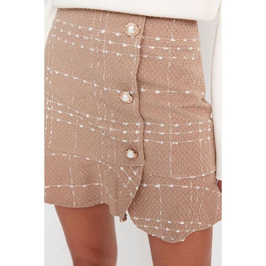 trendyol Spódnica w kolorze jasnobrązowym Trendyol 38 Limango Polska okazyjna cena