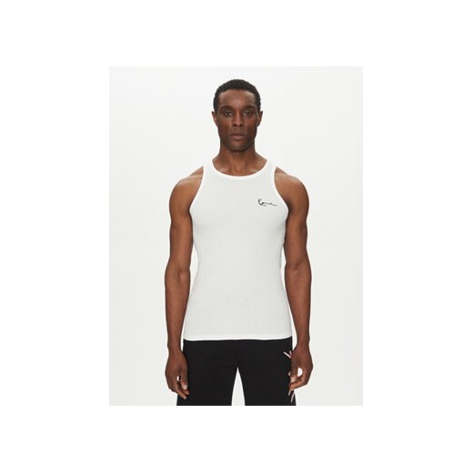 Karl Kani Tank top Essential 60310020 Biały Slim Fit ze sklepu MODIVO w kategorii T-shirty męskie - zdjęcie 179032551