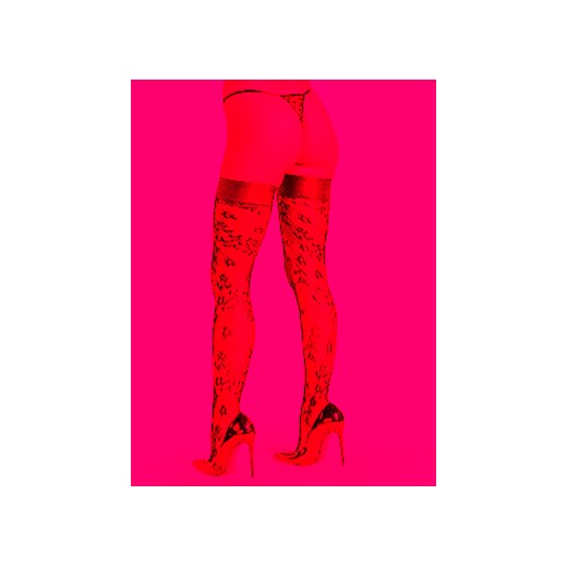 Hunkemöller Pończochy Coco Fishnet 301626 Czarny Hunkemöller L_XL MODIVO