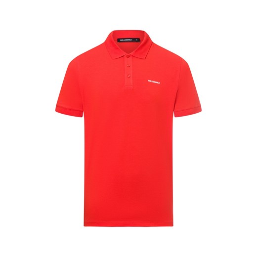 KARL LAGERFELD Męska koszulka polo Mężczyźni Bawełna pomarańczowy jednolity ze sklepu vangraaf w kategorii T-shirty męskie - zdjęcie 179034770
