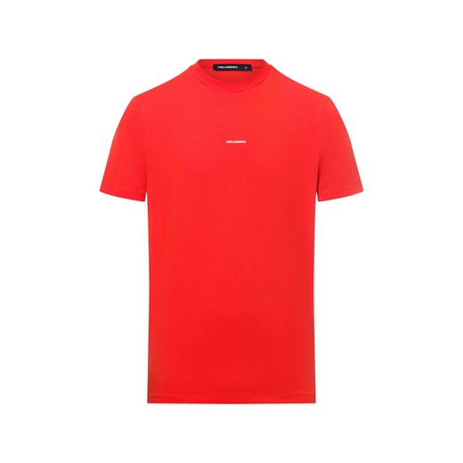 KARL LAGERFELD Koszulka męska Mężczyźni Bawełna pomarańczowy jednolity ze sklepu vangraaf w kategorii T-shirty męskie - zdjęcie 179034772