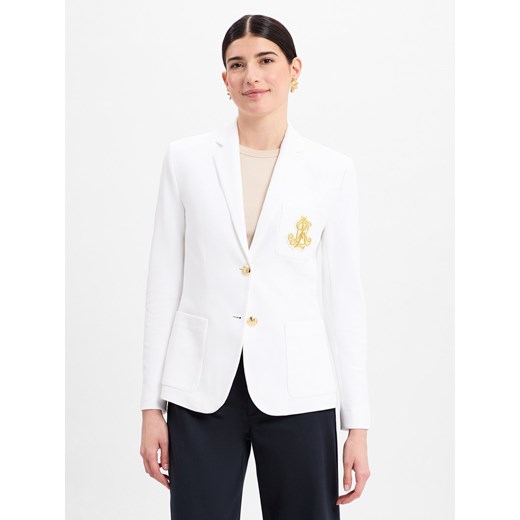 Lauren Ralph Lauren Marynarka damska Kobiety biały wypukły wzór tkaniny ze sklepu vangraaf w kategorii Marynarki damskie - zdjęcie 179034873