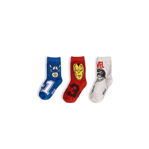 GATE Zestaw 3 par skarpetek Avengers 23/26 ze sklepu gateshop w kategorii Skarpetki dziecięce - zdjęcie 179034963