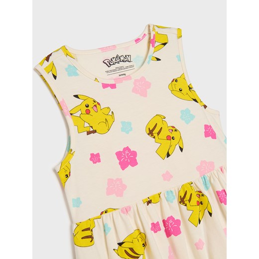 Sinsay - Sukienka Pokémon - kremowy Sinsay 104 Sinsay