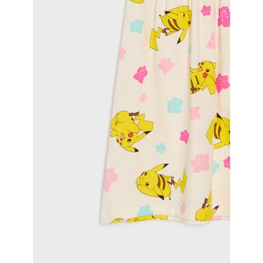 Sinsay - Sukienka Pokémon - kremowy Sinsay 110 Sinsay