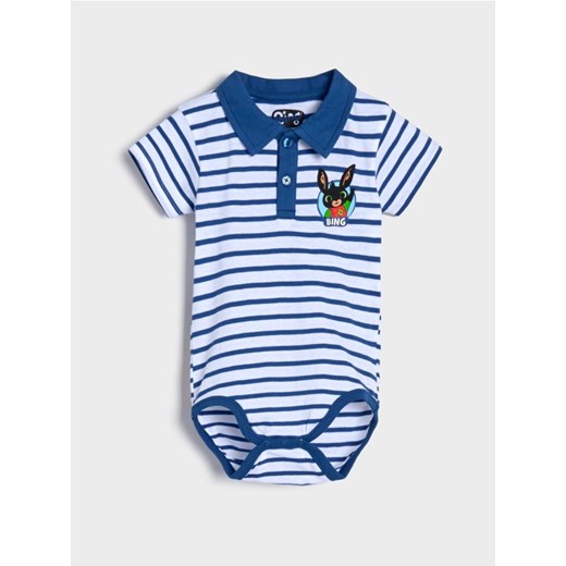 Sinsay - Body Bing - biały ze sklepu Sinsay w kategorii Body niemowlęce - zdjęcie 179036183