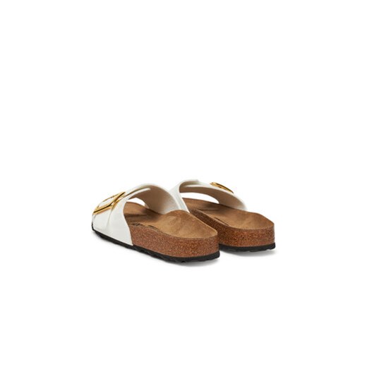 Klapki damskie białe BIRKENSTOCK casual płaskie