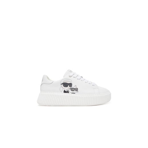 Karl Lagerfeld Kids Sneakersy Z30371 S Biały ze sklepu MODIVO w kategorii Buty sportowe dziecięce - zdjęcie 179037181