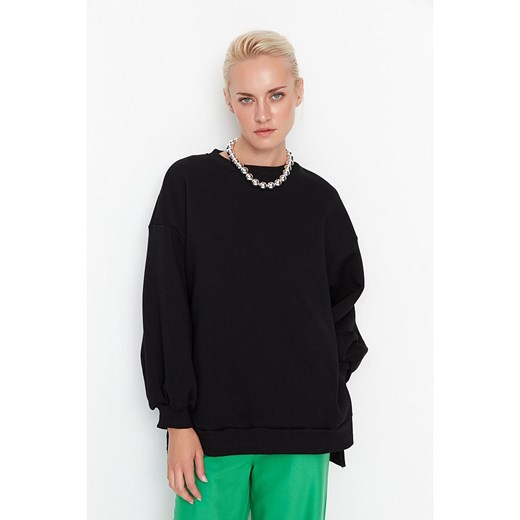 trendyol Bluza w kolorze czarnym ze sklepu Limango Polska w kategorii Bluzy damskie - zdjęcie 179037692
