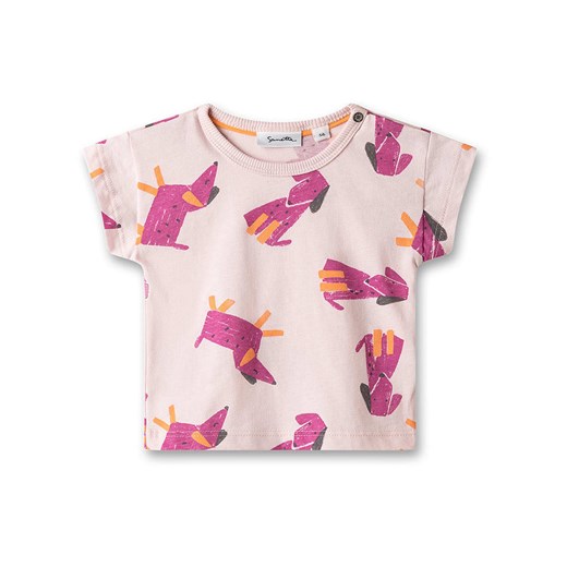 Sanetta Kidswear Koszulka w kolorze jasnoróżowo-fioletowo-pomarańczowym ze sklepu Limango Polska w kategorii Odzież dla niemowląt - zdjęcie 179037742