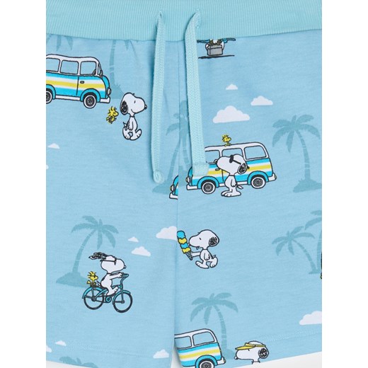 Sinsay - Szorty Peanuts - błękitny Sinsay 140 Sinsay