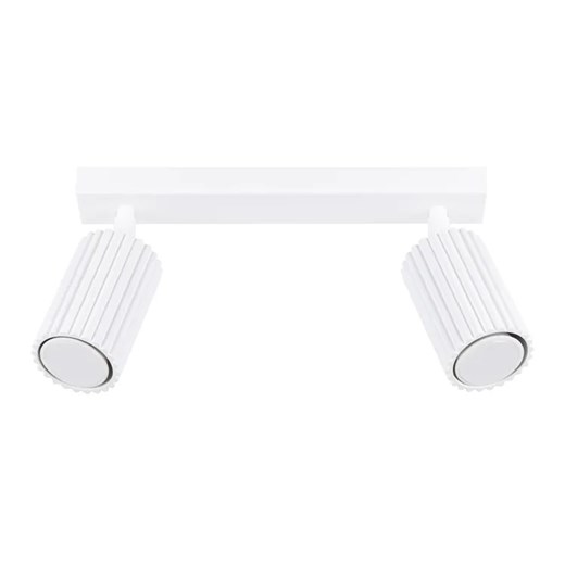 Biała lampa podwójna karbowana - 3X D305 C0-R23 ze sklepu Edinos.pl w kategorii Lampy wiszące - zdjęcie 179038684