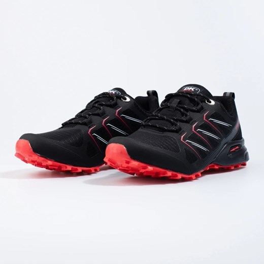 Sznurowane buty sportowe męskie DK czarne ze sklepu ButyModne.pl w kategorii Buty trekkingowe męskie - zdjęcie 179038793